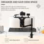 HumanCentric DSLR Monitor Mount Large, Desk Camera Mounting, Light Webcam, Microphone Shelf for Monitor VESA Arm, Replace Clamp Tripods, 100x100mm Patterns, Aluminum, Hardware Included Image 4