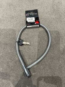Bike lock with keys.