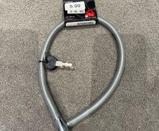 Bike lock with keys.
