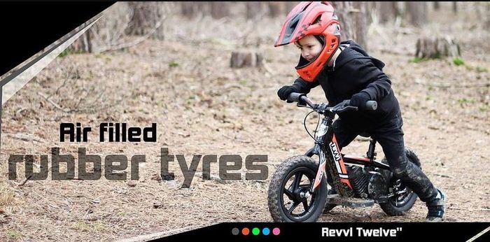 Revvi 12 Inch Lithium-ion 24v Kids Electric Balance Bike 2-6 Years