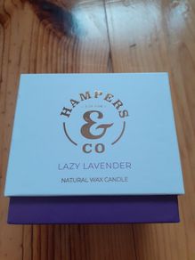 Candle 20 euro lavender natural wax