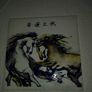 Lovely picture of still life of chaines horses rought on it The lucky house. Image 3