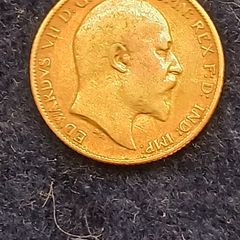 22ct gold half sovereign