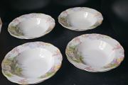Royal Albert  "Kentish Rockery" Soup Bowls x 4