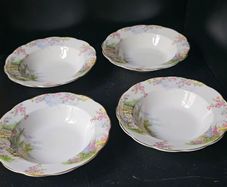 Royal Albert  "Kentish Rockery" Soup Bowls x 4