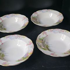 Royal Albert  "Kentish Rockery" Soup Bowls x 4