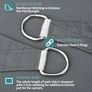 MULTIPLE SIZES/COLOURS AVAILABLE Sun Shade Sail Waterproof Outdoor Garden Patio Party Sunscreen Awning 2x2x2m Triangle Canopy 98% UV Block with Free Rope, Grey Image 4