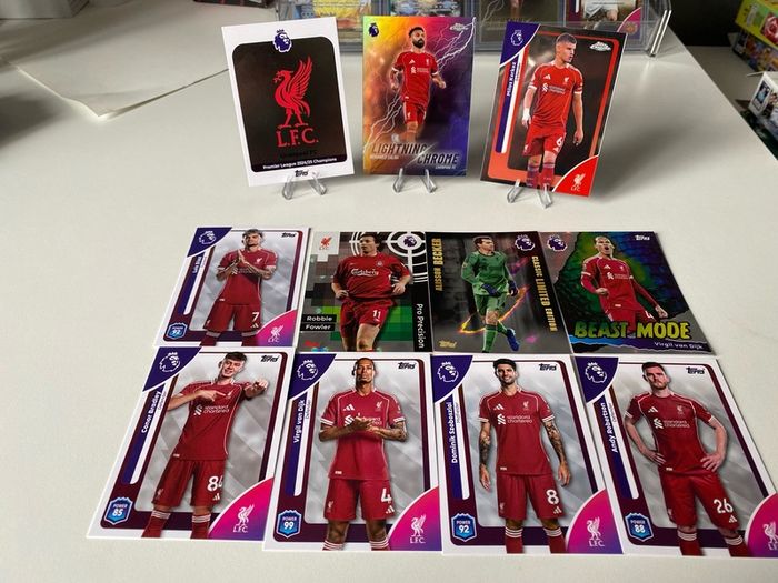 2025/2026 Topps Chrome and premiere league topps cards