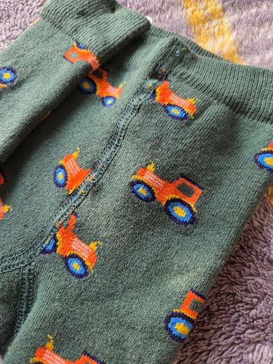 6-12m, With Tags Jojo Maman Bebe Extra Thick Leggings with Trackors