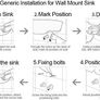 Wall Hung Basin Sink Small Cloakroom Basin Rectangle Ceramic Wash Basin (Right Hand) Image 5