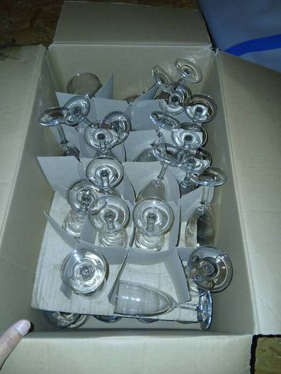 Box of wine glasses
