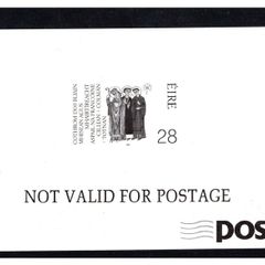 1989 Ireland 1300th Anniversary of the Martyrdon of Irish Missionaries to Germany / Franconian Apostle Black and White Proof.