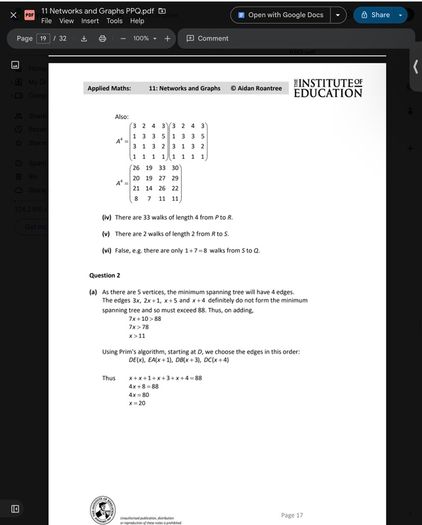 Leaving Cert Applied Maths Institute Notes
