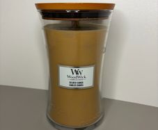 Large Woodwick Yankee Candle - Gilded Sands Hourglass - 610g - New