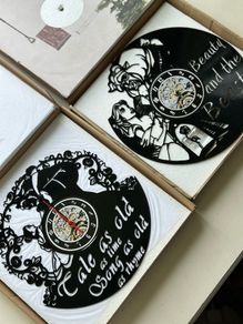 Beauty and The Beast Vinyl Clocks