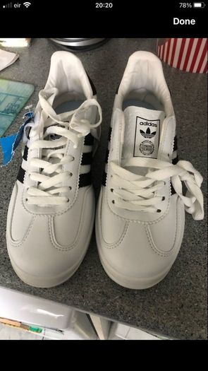 Boys new adidas trainers size 3 reduced