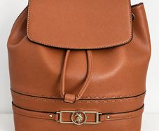 U.S. Polo Assn. Tan Faux-Leather Backpack