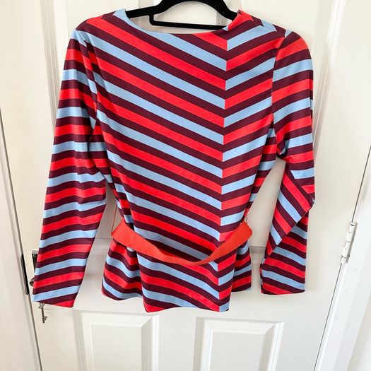Lennon Courtney Striped Belted Blouse UK10