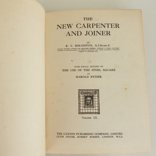 Carpenter and joiner books 1947 Vol 1-3 Caxton