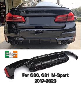 For BMW 5 Series G30 G31 2017-23 M-Sport Rear diffuser Gloss black