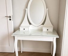 IKEA Hemnes dressing table with mirror white
