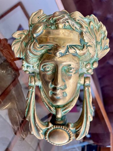 Early 20th Century Brass Athena Door Knocker