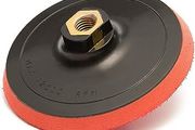 GLASS POLISH 12608 Hook and Loop Rotary Polisher Backing Pad, Rotary Sander Backer | Thread: M14x2 | 115 mm