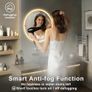 Round Bathroom Mirror with LED Lights, 60x60cm Image 3