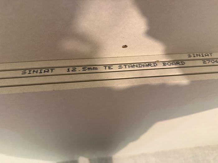4 x sheets siniat standard plain plasterboard 2700mm x 1200mm x 12.5mm