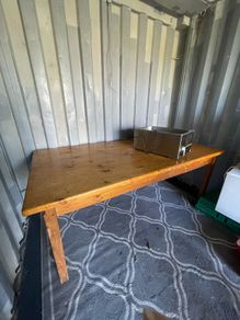 solid wood table