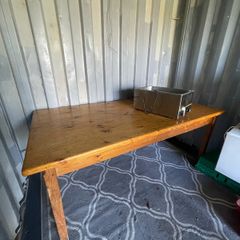 solid wood table