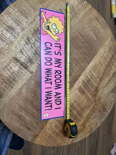Simpsons metal sign
