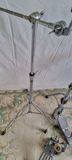Drum Hardware Set - throne, bass drum pedal, hi hat stand, boom cymbal stands and snare stand