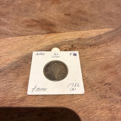 India 1/2 Rupee 1936 Silver coin