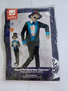 Boys Day of the Dead Halloween Costume Age 7