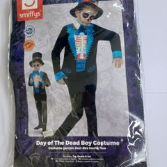 Boys Day of the Dead Halloween Costume Age 7
