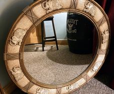 Vintage Elephant Design Mirror