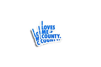 I Loves Me County Waterford Glossy Stickers 2 Pack