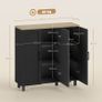 Sideboard Buffet Cabinet with 3 Doors and Adjustable Shelves Image 2