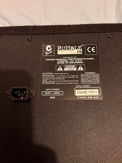 Fender bass amp
