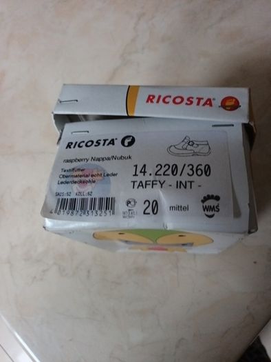 Riscosto Pepino Baby Shoe's. Size 20 . (UK  5) In The Original  Box.  B.N.W.T.