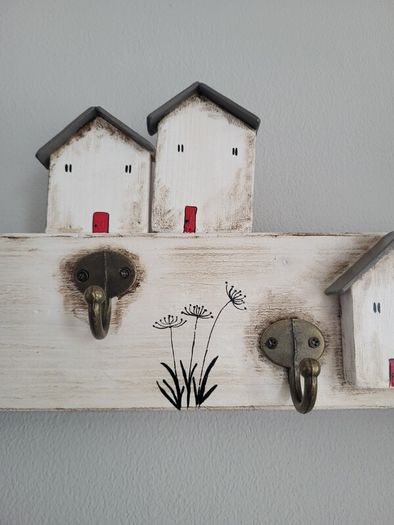 Handcrafted wooden key holder