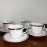 Porcelain Coffee Set For Four Royal Doulton Image 2