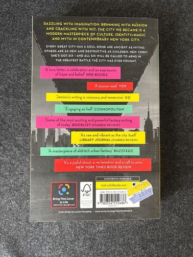 The city we became ( fantasy fiction ) new book