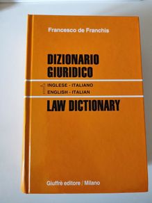 Law dictionary English to Italian