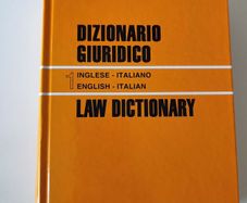 Law dictionary English to Italian
