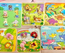 wooden jigsaw puzzle bundle