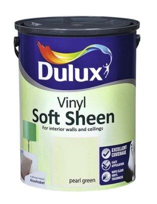 Dulux Vinyl Soft Sheen Pearl Green 5 Litre Paint (Brand New Unopened)