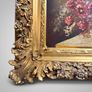 Vintage Floral Still Life Statement Framed Oil Painting Image 2