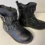 Next black biker style boots girl Image 2